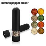 Press Style Round Pepper Electric Grinder