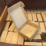 Natural Kraft paper gift packaging box,small craft box folding kraft paper,brown handmade soap paper cardboard box