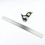 Stainless Steel Measuring Tools Aluminium Combination Mobile Square Workshop Hardware Angle Spirit Level 12″(300mm)