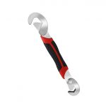 Multi-functional manual wrench tools household hardware ratchet card slot two pieces adjustable