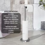 LEOTRA Toilet Roll Holder – SS410 Stainless Steel Toilet Roll Holder - Image 6